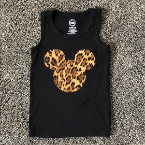 Leopard Mickey Ears tank. Size xs (4-5)